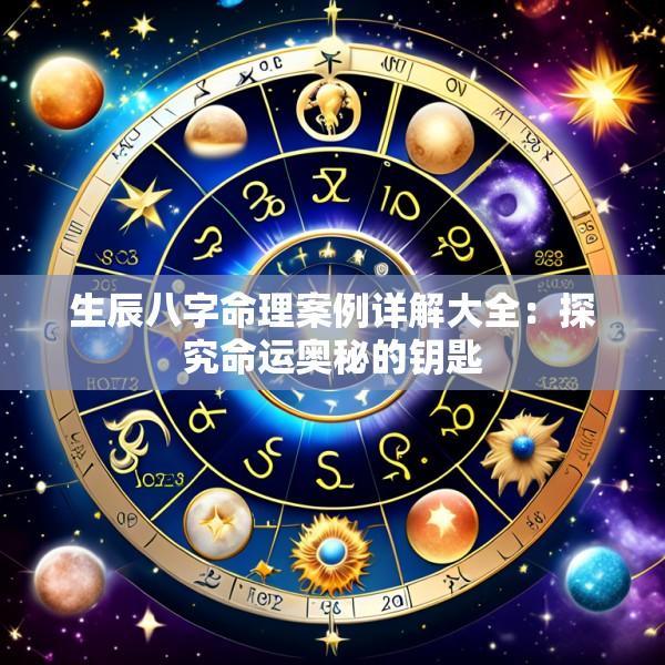 生辰八字命理案例详解大全：探究命运奥秘的钥匙