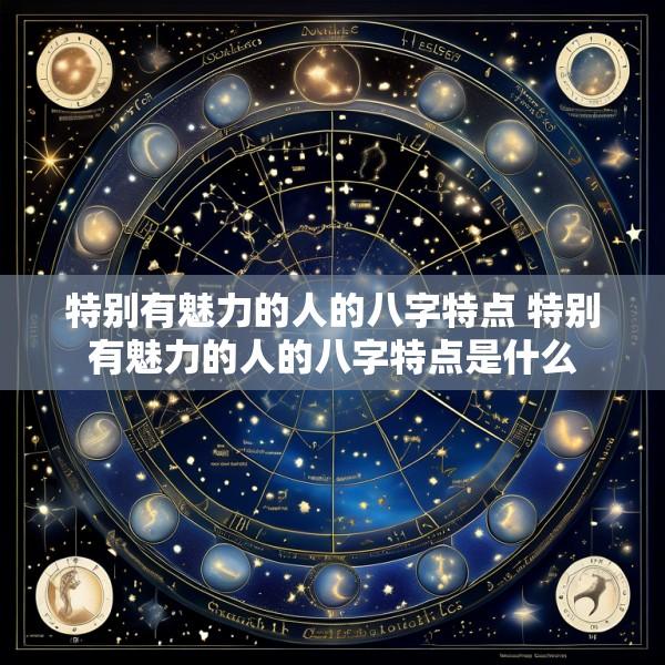 特别有魅力的人的八字特点 特别有魅力的人的八字特点是什么