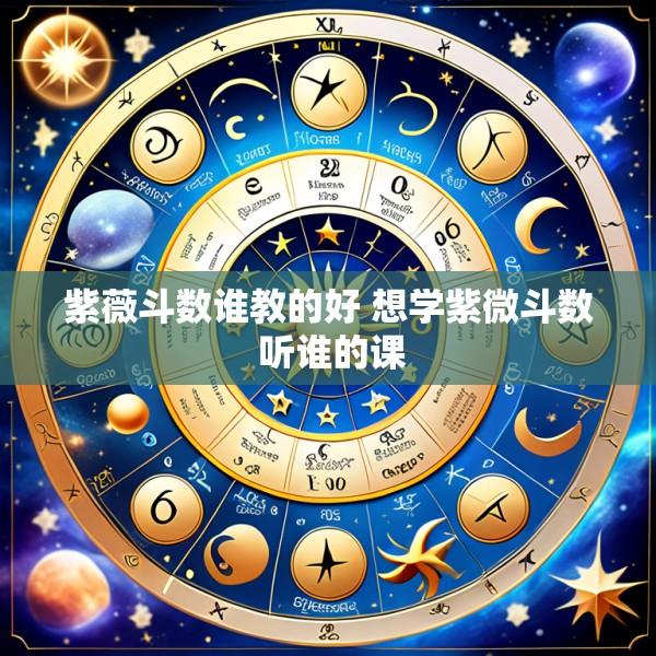 紫薇斗数谁教的好 想学紫微斗数 听谁的课