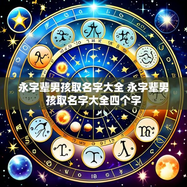 永字辈男孩取名字大全 永字辈男孩取名字大全四个字