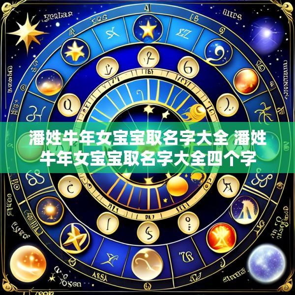 潘姓牛年女宝宝取名字大全 潘姓牛年女宝宝取名字大全四个字