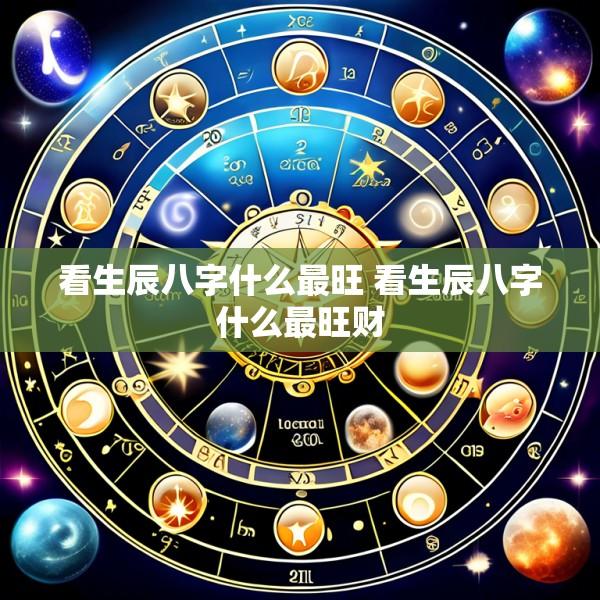 看生辰八字什么最旺 看生辰八字什么最旺财