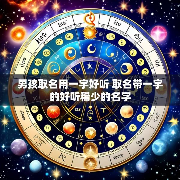 男孩取名用一字好听 取名带一字的好听稀少的名字
