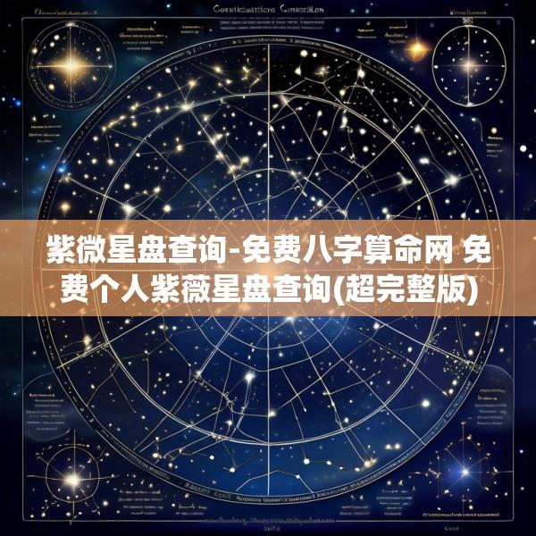 紫微星盘查询-免费八字算命网 免费个人紫薇星盘查询(超完整版)