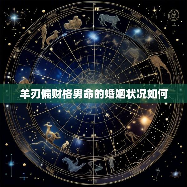 羊刃偏财格男命的婚姻状况如何