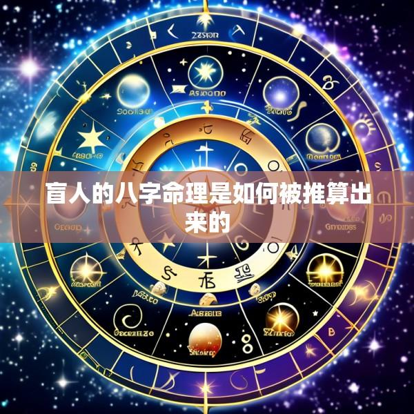 盲人的八字命理是如何被推算出来的
