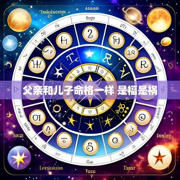 父亲和儿子命格一样 是福是祸