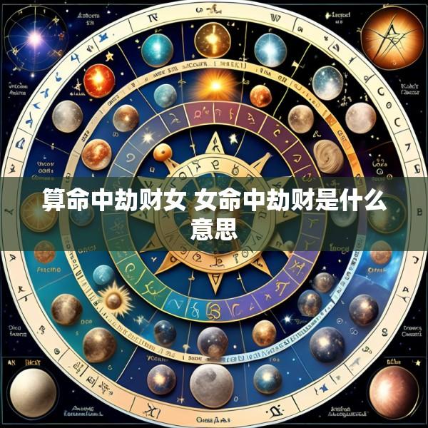 算命中劫财女 女命中劫财是什么意思