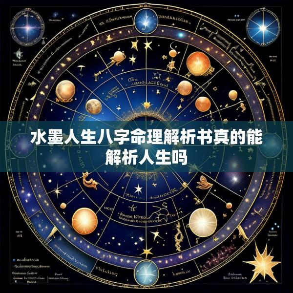 水墨人生八字命理解析书真的能解析人生吗