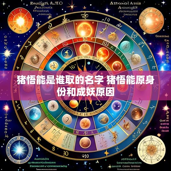 猪悟能是谁取的名字 猪悟能原身份和成妖原因