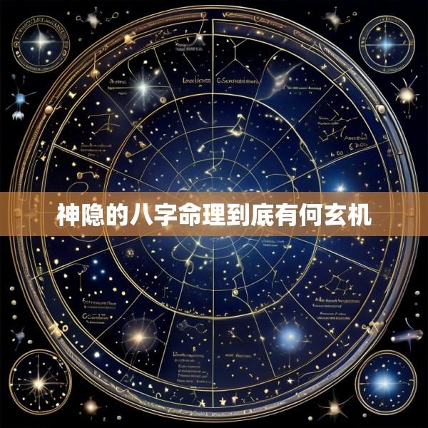 神隐的八字命理到底有何玄机