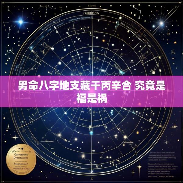 男命八字地支藏干丙辛合 究竟是福是祸