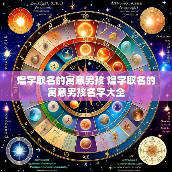煌字取名的寓意男孩 煌字取名的寓意男孩名字大全
