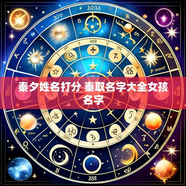 秦夕姓名打分 秦取名字大全女孩名字