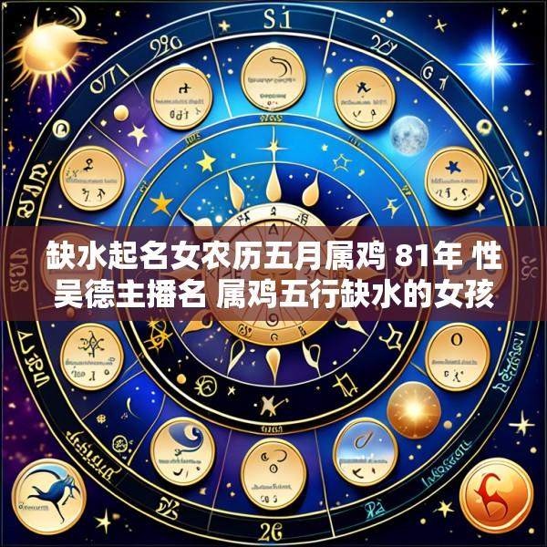 缺水起名女农历五月属鸡 81年 性吴德主播名 属鸡五行缺水的女孩佩戴什么饰品
