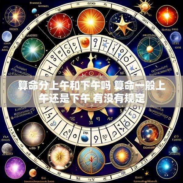 算命分上午和下午吗 算命一般上午还是下午 有没有规定