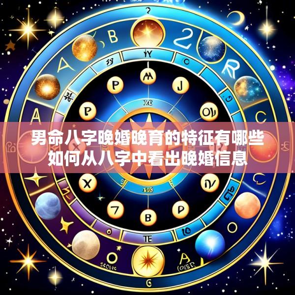男命八字晚婚晚育的特征有哪些如何从八字中看出晚婚信息