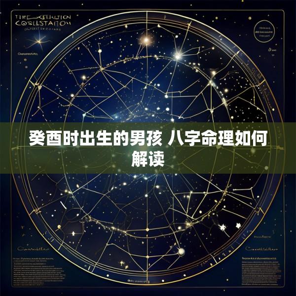 癸酉时出生的男孩 八字命理如何解读