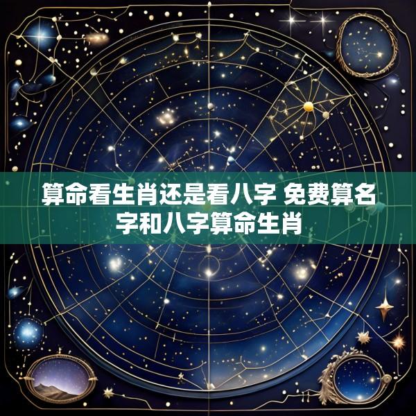 算命看生肖还是看八字 免费算名字和八字算命生肖