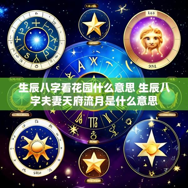 生辰八字看花园什么意思 生辰八字夫妻天府流月是什么意思