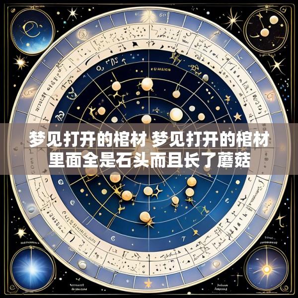 梦见打开的棺材 梦见打开的棺材里面全是石头而且长了蘑菇