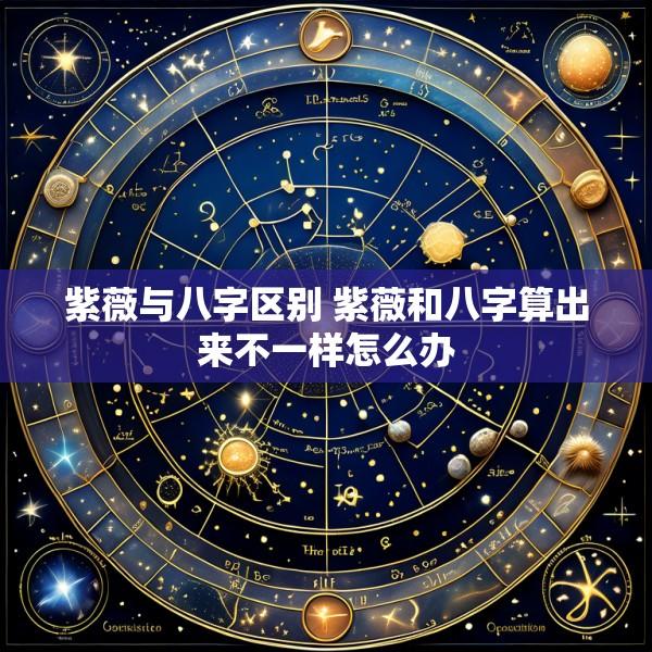 紫薇与八字区别 紫薇和八字算出来不一样怎么办