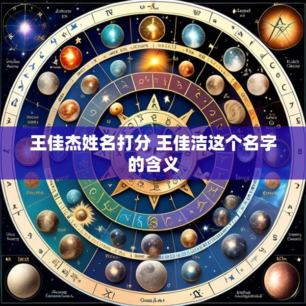王佳杰姓名打分 王佳洁这个名字的含义