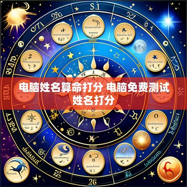 电脑姓名算命打分 电脑免费测试姓名打分
