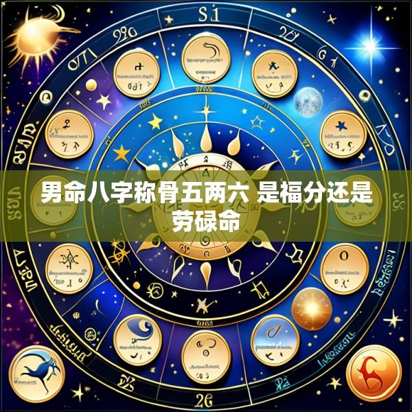 男命八字称骨五两六 是福分还是劳碌命
