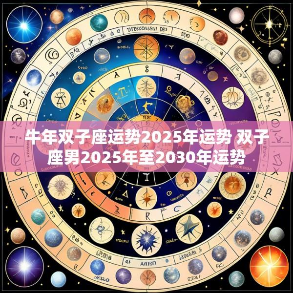 牛年双子座运势2025年运势 双子座男2025年至2030年运势