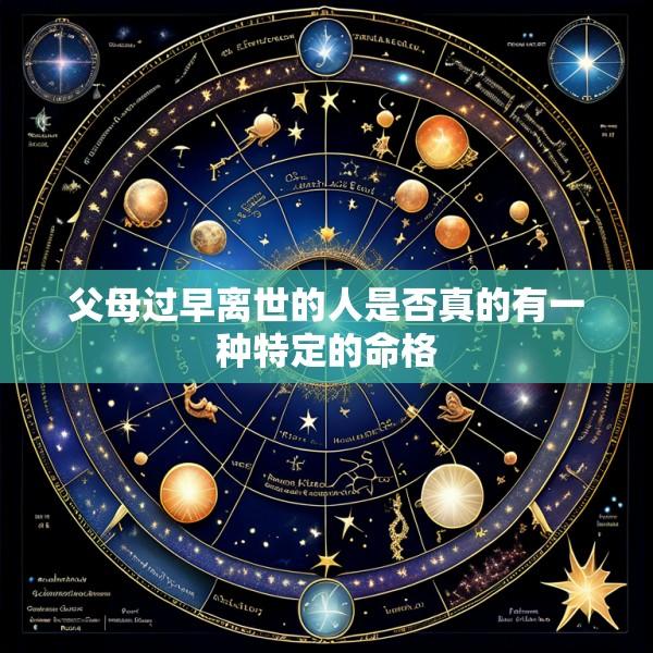 父母过早离世的人是否真的有一种特定的命格