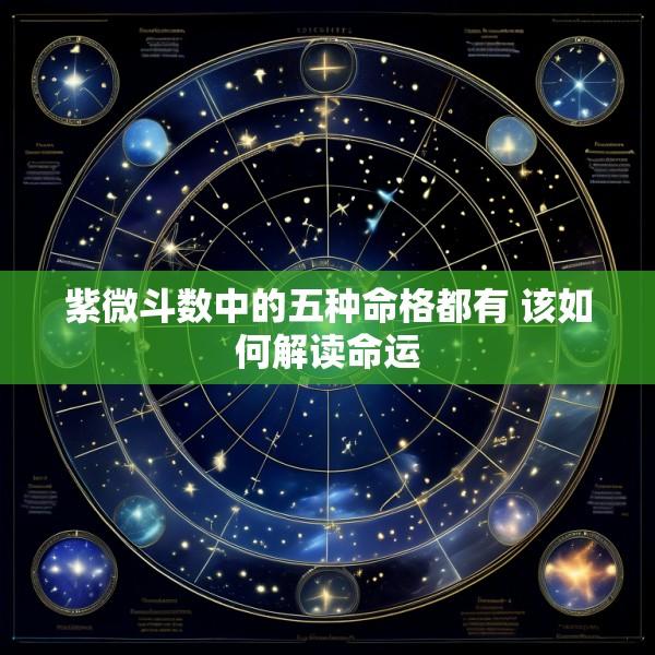 紫微斗数中的五种命格都有 该如何解读命运