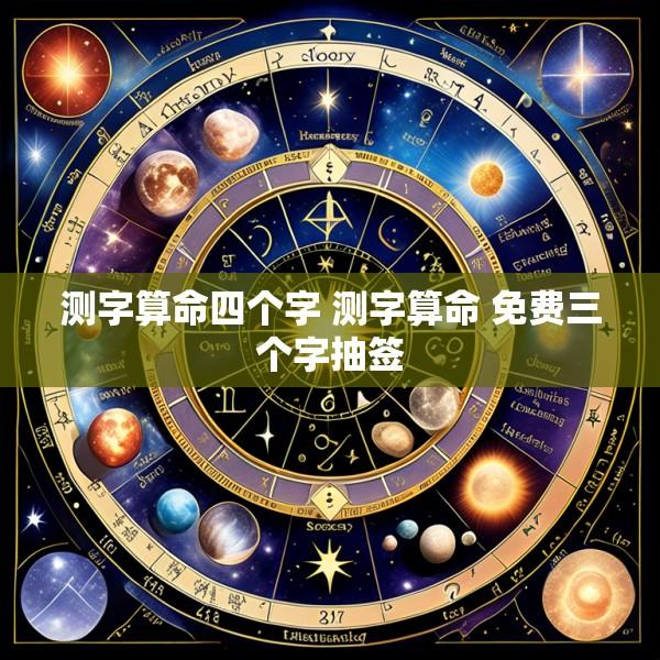 测字算命四个字 测字算命 免费三个字抽签
