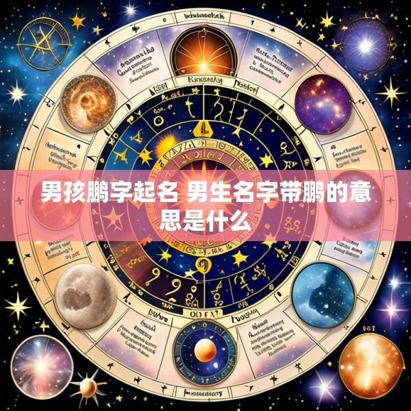 男孩鹏字起名 男生名字带鹏的意思是什么