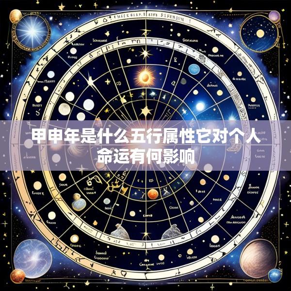 甲申年是什么五行属性它对个人命运有何影响