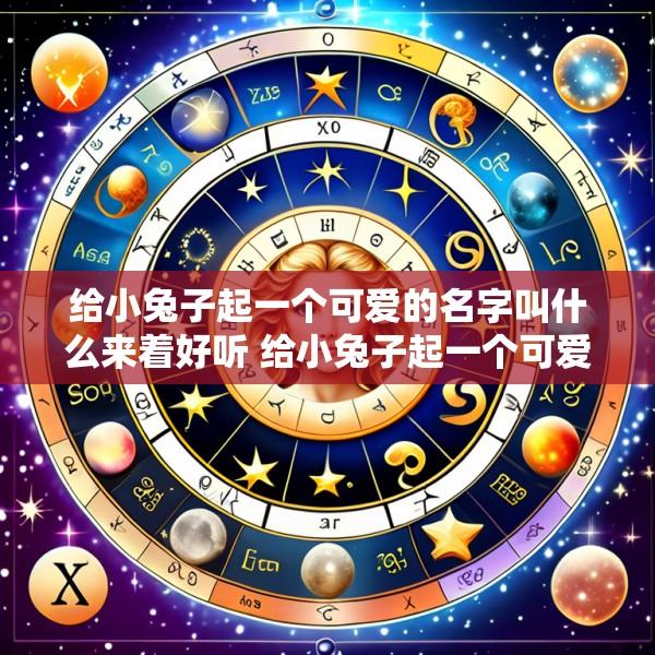 给小兔子起一个可爱的名字叫什么来着好听 给小兔子起一个可爱的名字叫什么来着好听点