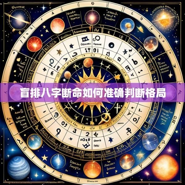 盲排八字断命如何准确判断格局