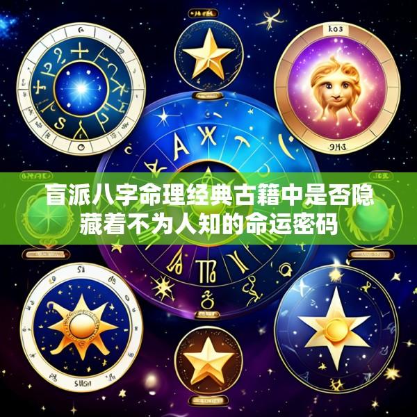 盲派八字命理经典古籍中是否隐藏着不为人知的命运密码