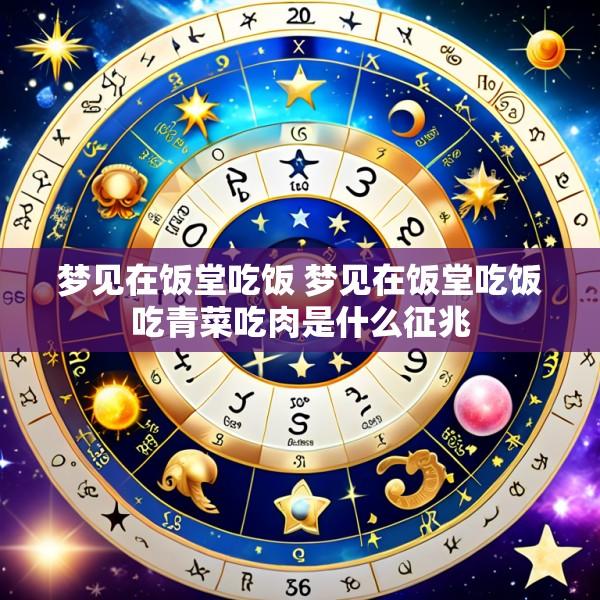 梦见在饭堂吃饭 梦见在饭堂吃饭吃青菜吃肉是什么征兆