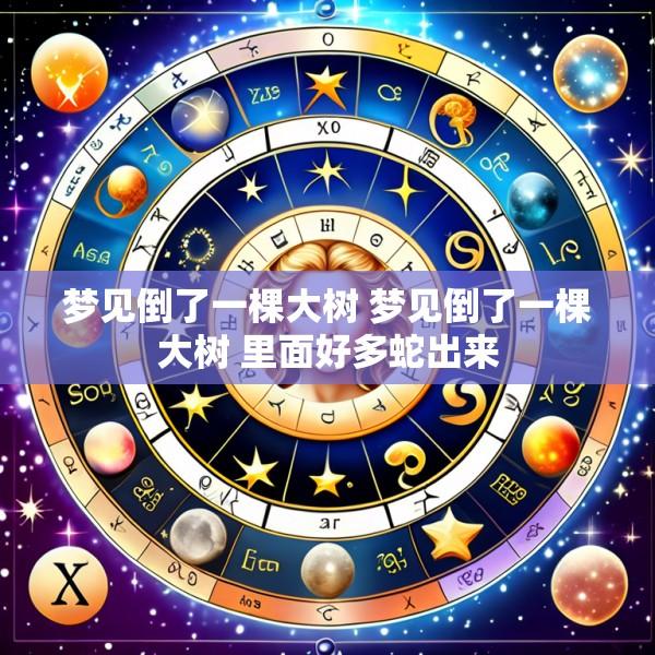 梦见倒了一棵大树 梦见倒了一棵大树 里面好多蛇出来
