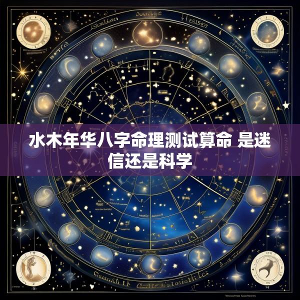 水木年华八字命理测试算命 是迷信还是科学