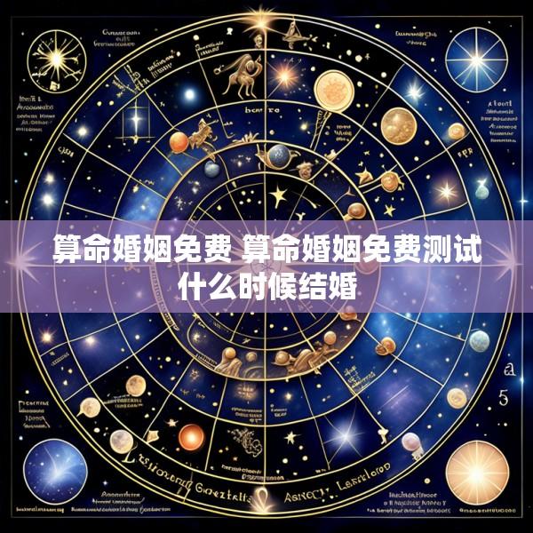 算命婚姻免费 算命婚姻免费测试什么时候结婚