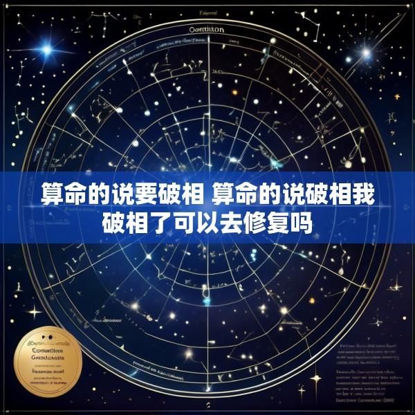 算命的说要破相 算命的说破相我破相了可以去修复吗