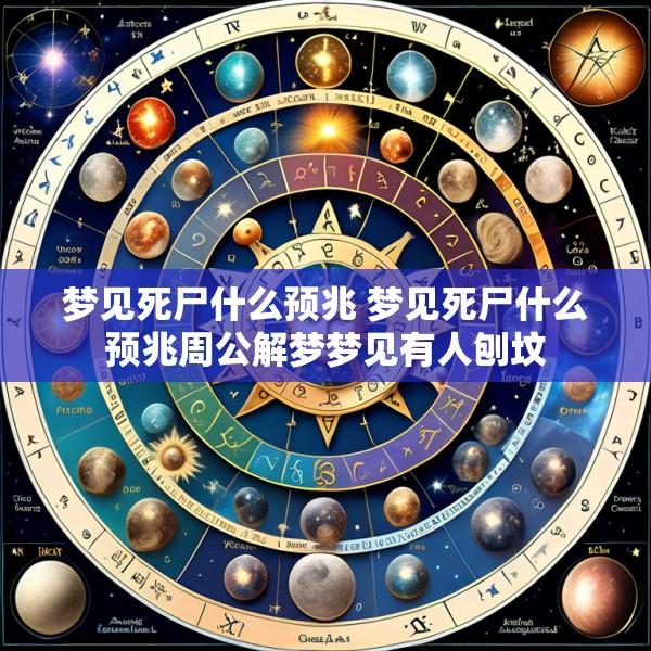 梦见死尸什么预兆 梦见死尸什么预兆周公解梦梦见有人刨坟