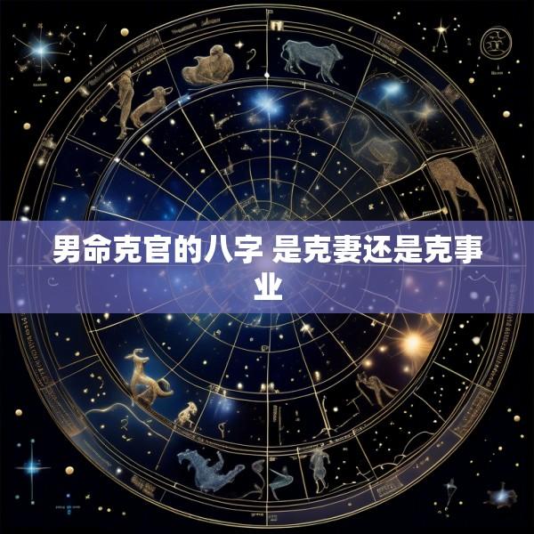 男命克官的八字 是克妻还是克事业