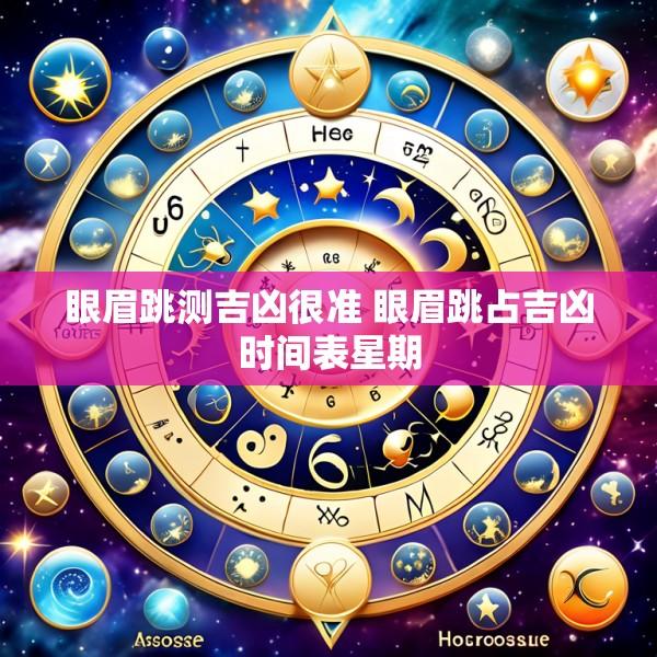 眼眉跳测吉凶很准 眼眉跳占吉凶时间表星期