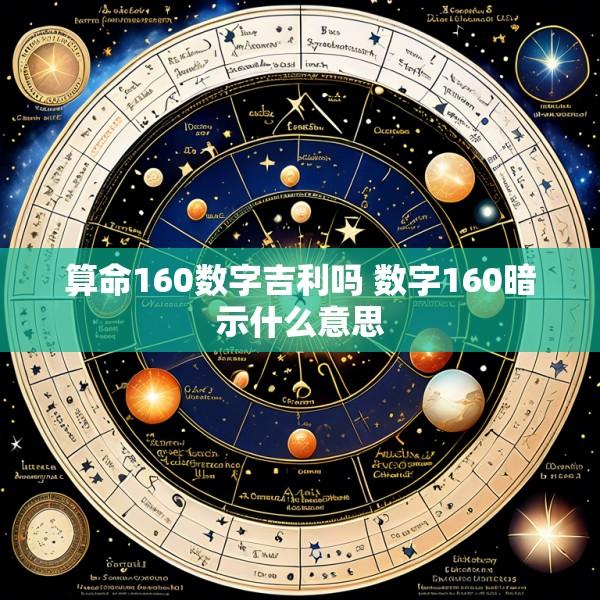 算命160数字吉利吗 数字160暗示什么意思