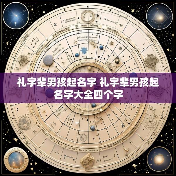 礼字辈男孩起名字 礼字辈男孩起名字大全四个字