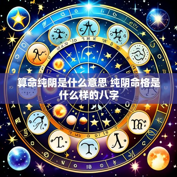 算命纯阴是什么意思 纯阴命格是什么样的八字