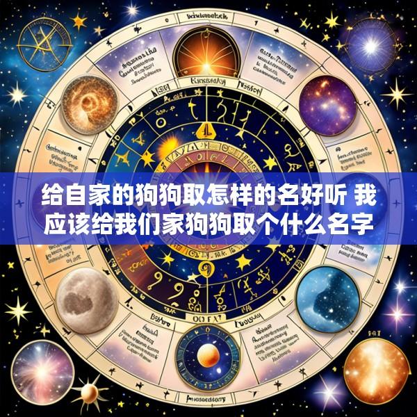 给自家的狗狗取怎样的名好听 我应该给我们家狗狗取个什么名字好
